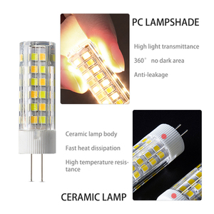 <strong>LED</strong> COB 1.5W 3W 5W 7W <strong>9W</strong> Cold Warm White High Bright Ceramic Silicone Corn Beads Light Bulb Plug AC 220V DC <strong>12V</strong> <strong>G4</strong> Type Base - Product Image 3