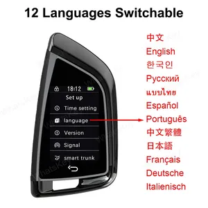 CF568 <strong>Audi</strong>-Style Smart <strong>Key</strong> Shell Keyless Start Car Electronic LCD Display Vehicle <strong>Keys</strong> - Product Image 4