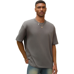 Yüksek kalite 300 Gsm damla omuz ağır <span class=keywords><strong>T</strong></span>-Shirt lüks boş ağır pamuk özel Streetwear boy <span class=keywords><strong>T</strong></span> Shirt adam için