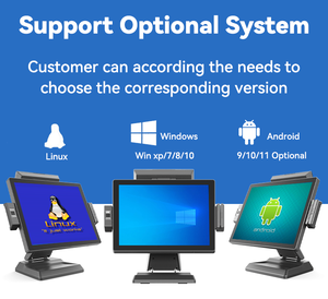 Android/win 15 yazarkasa + 10.1 "Pos Systema Michine, hepsi bir Android Pos, satış noktası Android Pos sistemi - Product Image 3