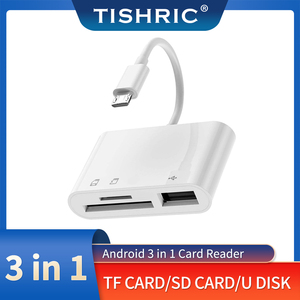 Tyshric Android esterno U Disk per Micro SD TF scheda di memoria adattatore interfaccia Smart lettore di schede CF uso Computer 3 1 Micro USB - Product Image 2