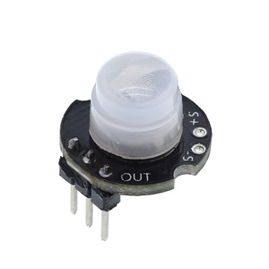 TZT-MINI módulo Detector de Sensor de movimiento MH-SR602, kit infrarrojo piroeléctrico PIR, soporte de interruptor sensorial para arduino Diy con lente