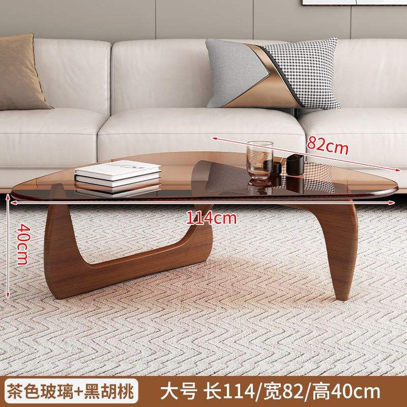 กระจกสีน้ำตาล ขาไม้โอ๊ค