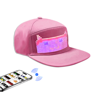 Portable <strong>LED</strong> Baseball Cap with Rechargeable Battery App Programmable Messages Display Adults Size Sporty Fabric <strong>LED</strong> Hats Caps - Product Image 2