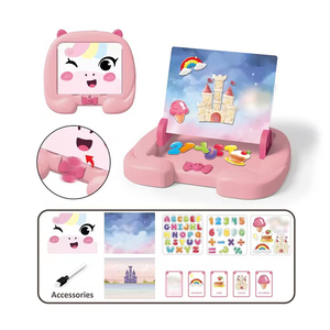 Toptan 3 in 1 çok fonksiyonlu çizim kurulu seti eğitim renk Doodle yazma ve manyetik çocuklar boyama oyuncak - Product Image 4