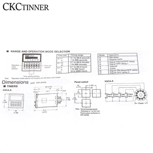 Temporizzatore di ritardo del relè di tempo di H3CA-A 0.1S-temporizzatore industriale dello stato solido di Digital della famiglia del temporizzatore di Pin 9990h - Product Image 6
