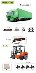 Truck Parking <strong>Sensor</strong> System 4 Pcs Radar Blind Spot Alarm <strong>Reversing</strong> LED Backlight Display Rear View <strong>24V</strong> Parking <strong>Sensor</strong> for Truck - Product Image 6