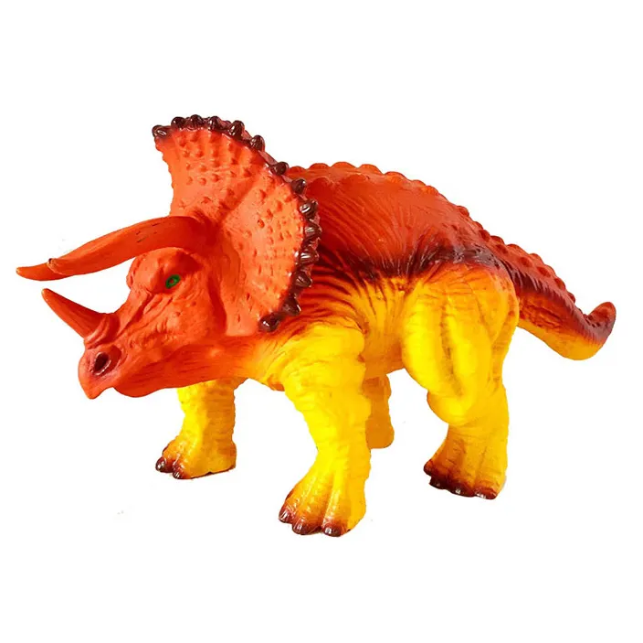 Theme park souvenir realistic PVC hollow toy Triceratops dinosaur model toy