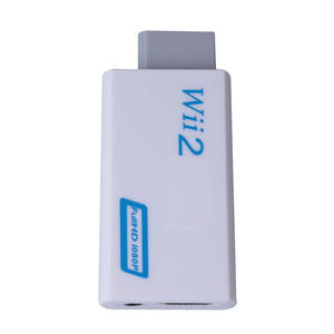 1080P Wii TO HD รองรับอะแดปเตอร์แปลงสัญญาณเสียง3.5มม. สำหรับพีซีจอภาพ HDTV Wii2กับ HD - Product Image 3
