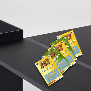 Fabricación de impresión a todo Color de tarjetas para rascar billete de lotería tarjetas falso ganar tarjetas pueden escanear el código QR de arañazos - Product Image 4