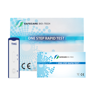 ชุดทดสอบการตรวจวินิจฉัยด้วยตนเองอย่างรวดเร็ว THC พร้อมรีเอเจนต์พลาสติกสำหรับการใช้สารเสพติดและการใช้ยา - Product Image 1