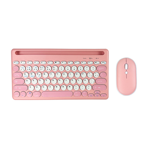 Mini teclado y ratón personalizados Combos Slim Wireless Bluetooth Computer Gaming Teclados Mouse Combo para PC pad