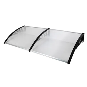 Açık alüminyum alaşımlı çerçeve ön kapı pencere tente UV korumalı yağmur kılıfı kaplı yelken bitirme manuel rüzgar geçirmez gölge - Product Image 5