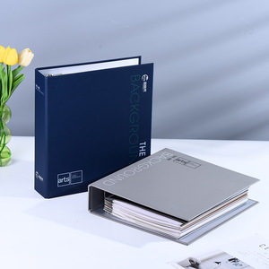 Tùy chỉnh A5/A4 tông Vòng chất kết dính thư mục tập tin giấy mô hình tài liệu tổ chức Túi thư mục trình bày túi dễ dàng - Product Image 4