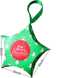 christmas boxes star-shaped snack candy box christmas packaging