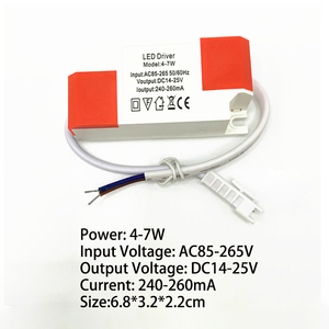 Driver a corrente costante a LED 85-265V 1-3W 4-7W 8-24W 24-36W di uscita 300mA trasformatori esterni per Downlight a led - Product Image 4