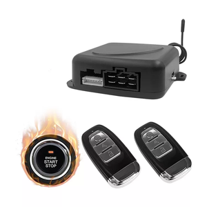 Interruptor antirrobo inteligente con un botón de arranque, arranque y parada, arranque remoto del motor, entrada pasiva sin llave, alarma de coche PKE - Product Image 1