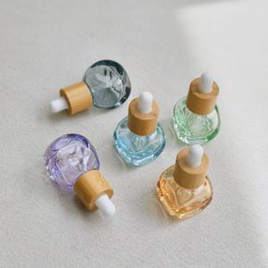 M Glass Essential Oil Bottle with Bamboo Caps Dropper Bottle Cosmetic Container Portable Mini <strong>DIY</strong> Aromatherapy <strong>Perfume</strong> Bottle - Product Image 2