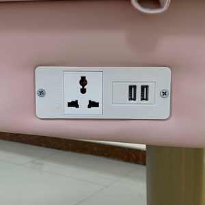 Розовая двойная USB-панель с тремя отверстиями розетка 2-метровый Удлинительный кабель Многофункциональный скрытый разъем другие разъемы - Product Image 2