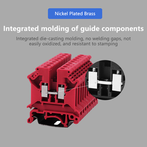 UK2.5B Guide Rail Type <strong>Terminal</strong> <strong>Block</strong> <strong>Double</strong> <strong>Layer</strong> Copper Screw <strong>Terminal</strong> for Voltage Current UK3/5/6/10N Original From the UK - Product Image 4