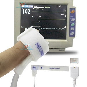 Amydi-med תואם לניהון KOHDEN DB9-9P SpO2 בדיקה 0.9m לבן כבל למבוגרים ילודים ספוג <span class=keywords><strong>Sp02</strong></span> חיישן