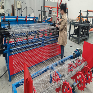 New Type Fast Speed <strong>Automatic</strong> Double Wire Chain Link Fence Making <strong>Machine</strong> /diamond Mesh <strong>Machine</strong>