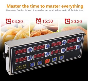 Tragbare Berechnung 8-Kanal-Digital-Timer Küche Kochen Timing LCD-Display Uhr Schütteln Erinnerung