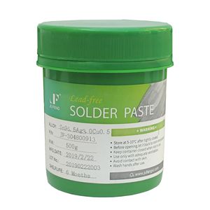 Jufeng kurşunsuz lehim macun alaşım Sn96.5/Ag3.0/Cu0.5 RoHS REACH sertifikası ile SMT için - Product Image 1