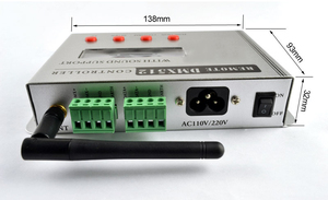 DMX512发光二极管控制器RGB RGBW条形条水下视频灯控制12-24 V DMX 512照明控制器