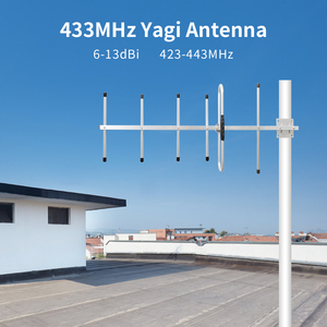 VHF UHF 433MHz เสาอากาศยากิทิศทางกลางแจ้ง3 6 8 Elements เพิ่มกำไรสูง9 dBi สำหรับการควบคุมระยะไกลระยะไกลเสาอากาศ Lora yagi