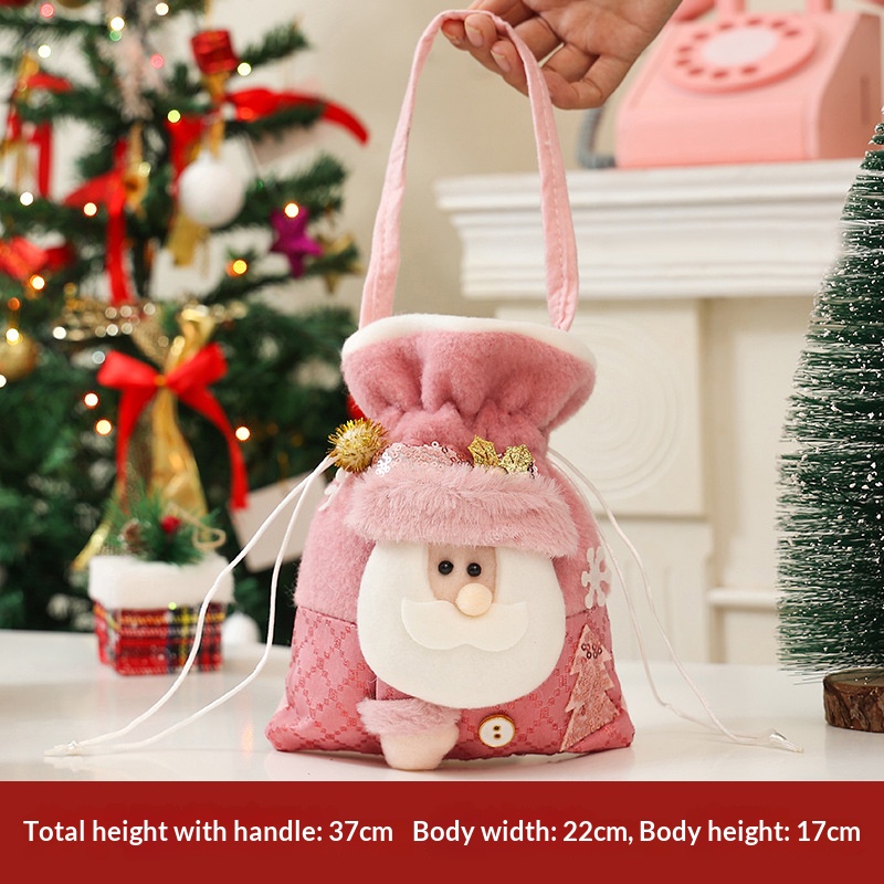 Sac fourre-tout rose à paillettes pour personnes âgées