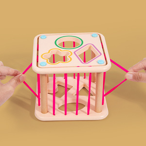 Zhiqu Creative Wooden Rainbow Building Blocks Baby Educational Toy for Color <strong>Perception</strong> &amp; Grasp Training Early Education Seselor - Product Image 2