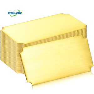 Trống biểu tượng tùy chỉnh kim loại Tên tấm trống nhãn Brushed Brass kim loại nhôm tên nơi cho khắc - Product Image 1