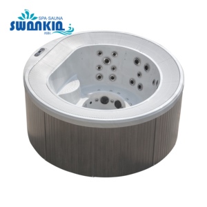 חיצוני עילי מים רתיחים ספא hydro עיסוי ג 'קוזי אמבט חם עם אורות הוביל