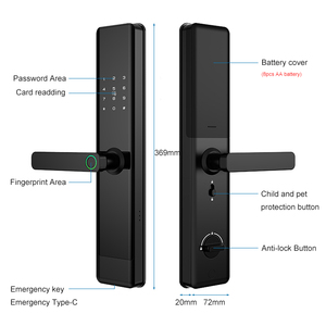<strong>New</strong> Product Tuya Wifi Fingerprint <strong>Lock</strong> Remoye Unlock TTLock Electronic Card <strong>Key</strong> Password Intelligent Door <strong>Lock</strong> - Product Image 2