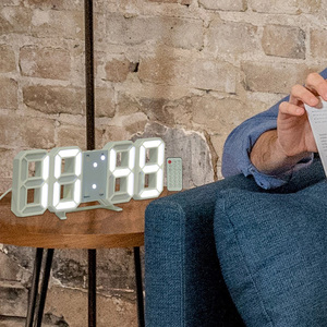 EMAF пульт дистанционного управления horloge murale reloj de pared 3d брендовые настенные часы цифровой дисплей будильник с таймером обратного отсчета - Product Image 1