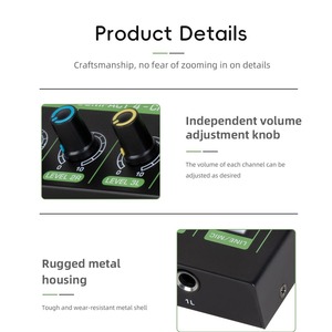 <strong>4</strong> in 1out Mini Stereo <strong>4</strong> Channel 3.5 mm <strong>Audio</strong> Mixer Speakers Stereo Mono <strong>Output</strong> <strong>Input</strong> <strong>4</strong>-in-<strong>1</strong> Low-noise Microphone <strong>4</strong>-way Mixer