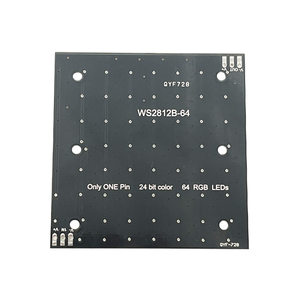 WS2812 LED 5050 RGB 8x 8 LEDマトリックスWS2812V8 * 864ビットフルカラー5050RGBLEDランプパネルライトWS2812 - Product Image 6