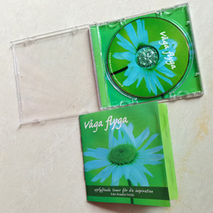迷你音乐cd在98x90x7.5毫米迷你透明宝石盒包装加8页小册子插入和托盘卡印刷
