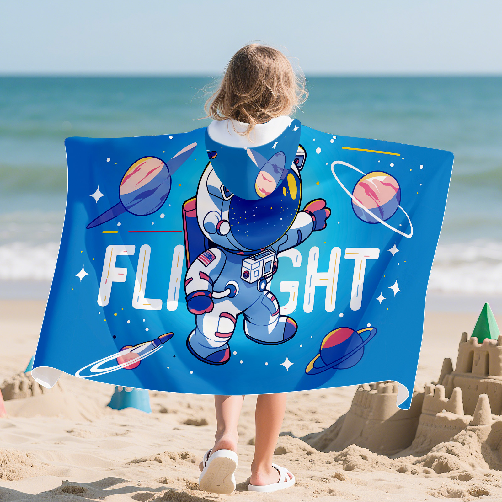 Flight astronaut-quick-dry hooded snap deduction