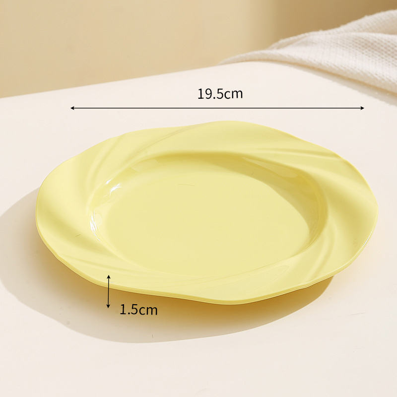 Pasta plate - yellow
