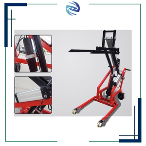 Ahorro de tiempo Mejor control Carga Descarga 500kg 700kg 1,7 m Apilador de elevación de brazo de flexión hidráulico eléctrico para contenedor de camión