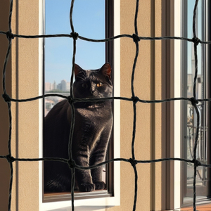 Rete per gatti in nylon/filo di acciaio. Rete di protezione per gatti, disponibile in verde bianco nero, servizio personalizzato disponibile. Rete per gatti - Product Image 3