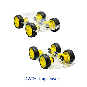 Programlanabilir DIY Motor oyuncak seti 4WD akıllı izleme araba çocuklar için eğlenceli ve eğitici bulmaca kitleri - Product Image 5