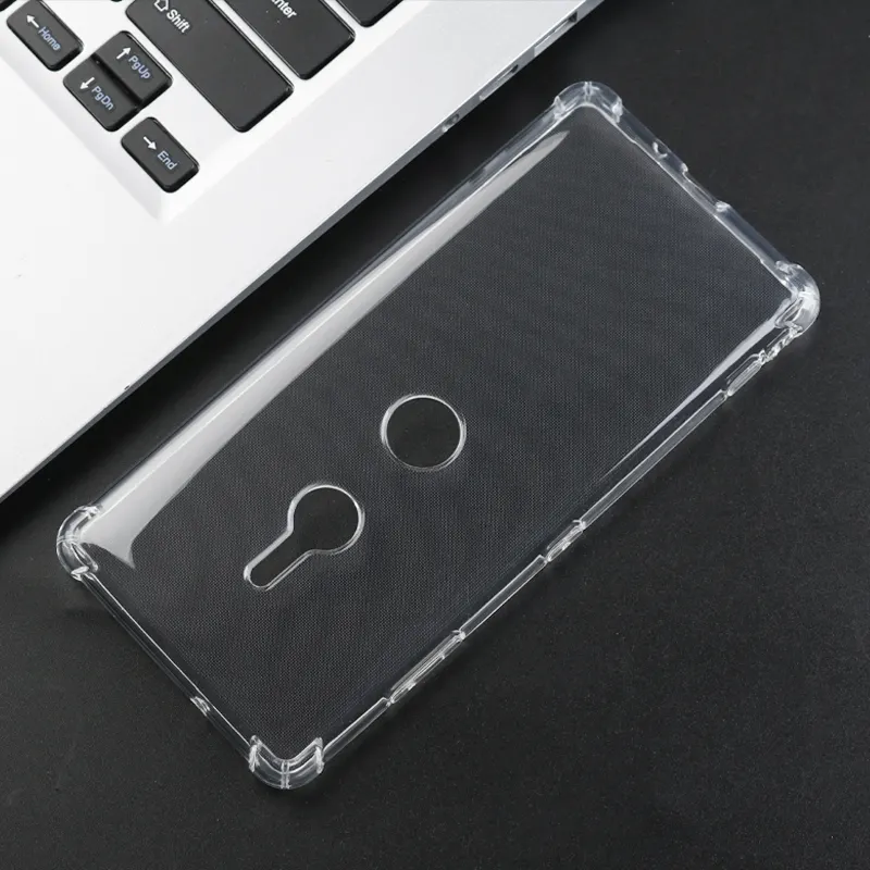 Capa transparente para celular Sony XZ3 XZ2 XZ1 Sharp Be4 Plus F41B One S8 KYV47