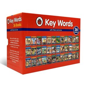 36pcs/set <strong>Books</strong> Ladybird Key Words with Peter Jane Learning English Story Picture <strong>Book</strong>