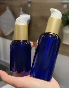 bleu cobalt avec pompe