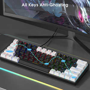 61 <strong>Keys</strong> 60 Percent Wired Mechanical <strong>Keyboard</strong> 60% RGB Gaming <strong>Keyboard</strong> for <strong>Computer</strong> PC <strong>Keyboard</strong> with Backlit - Product Image 4