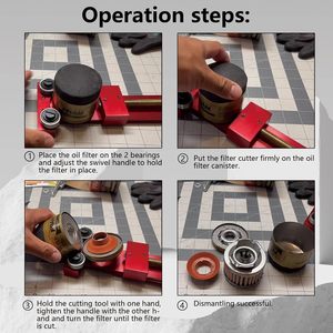 66490 Oil Filter <strong>Cutter</strong>, Oil Filter <strong>Cutter</strong> Cutting Tool, <strong>Fits</strong> 3.5&quot; to 5.5&quot; Filters - Product Image 5