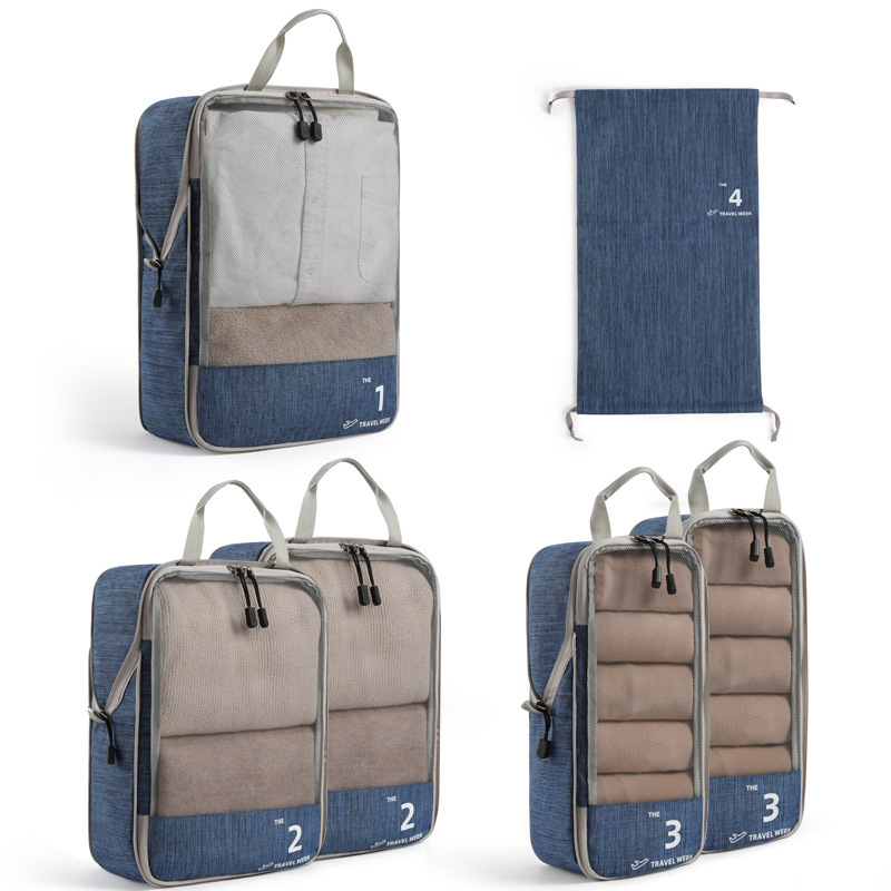 Six-piece set (navy blue)